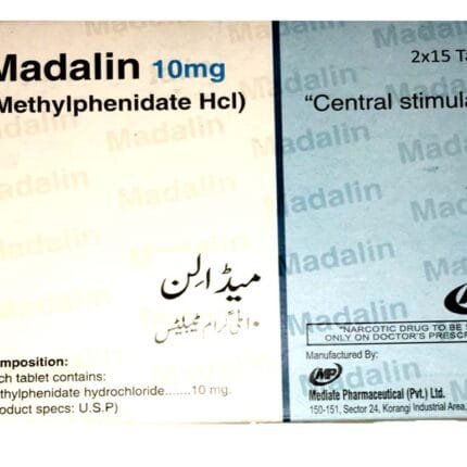 Madalin 10mg Tablet (Methylphenidate Hydrochloride) for ADHD and narcolepsy treatment