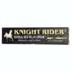 Knight Rider Delay Cream, a topical cream designed to help men delay ejaculation and prolong performance. Fast-absorbing formula for enhanced confidence. Available at MedicineWalyDost.com.