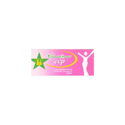 ECP (Emergency Contraceptive Pill) tablet, typically a small, round pill used to prevent pregnancy after unprotected sex or contraceptive failure. Available at MedicineWalyDost.com.