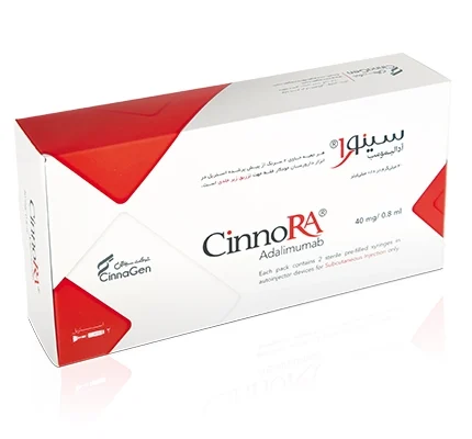 CinnoRA Injection Adalimumab 40mg 0.8ml imported original medicine available in Pakistan at MedicineWalyDost.com