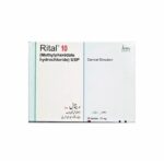 Ritalin 10mg tablet, a small round white pill with the imprint 'RITAL' on one side, used for the treatment of ADHD and narcolepsy.