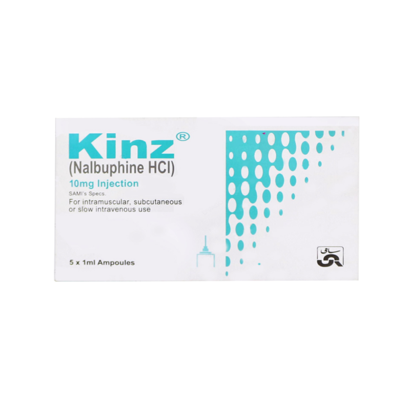Kinz 10mg injection vial, a medication used for the treatment of certain autoimmune conditions or inflammation. The vial contains a clear solution for intravenous or subcutaneous administration.