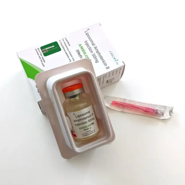 Ambilon 50mg Injection vial – Imported Liposomal Amphotericin B for severe fungal infection treatment.