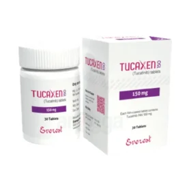 Tucaxen 150mg Tablet pack for HER2-positive breast cancer treatment – available in Pakistan with online order option.