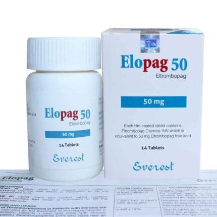 Elopag 50mg Tablet (Eltrombopag) original platelet boosting medicine in Pakistan available at MedicineWalyDost.com