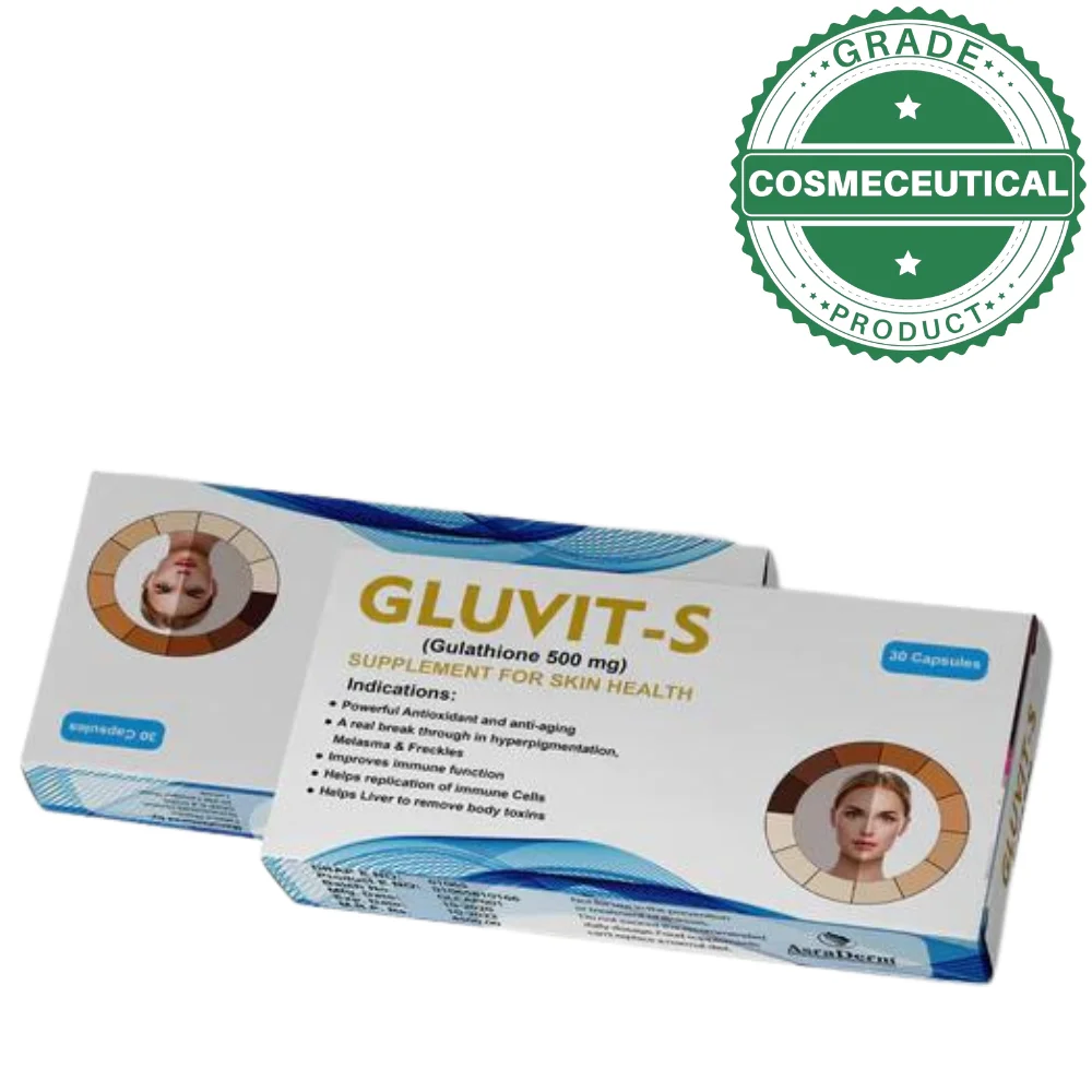 GLUVIT S GLUTATHAIONE SUPPLEMENT FOR SKIN HEALTH 500mg 1