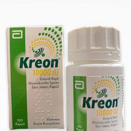 Kreon 10000 Capsule – Pancreatin Enzyme Supplement for Pancreatic Insufficiency – Original by Abbott – Available at MedicineWalyDost (1)