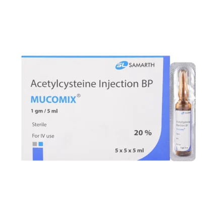 #MucomixInjection #Acetylcysteine20 #ParacetamolOverdoseAntidote #MucolyticInjection #BuyMucomixOnline #PakistanPharmacy #MedicineWalyDost #RespiratorySupport