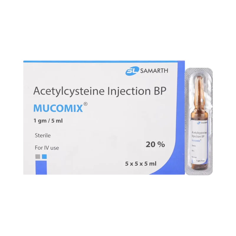 #MucomixInjection #Acetylcysteine20 #ParacetamolOverdoseAntidote #MucolyticInjection #BuyMucomixOnline #PakistanPharmacy #MedicineWalyDost #RespiratorySupport