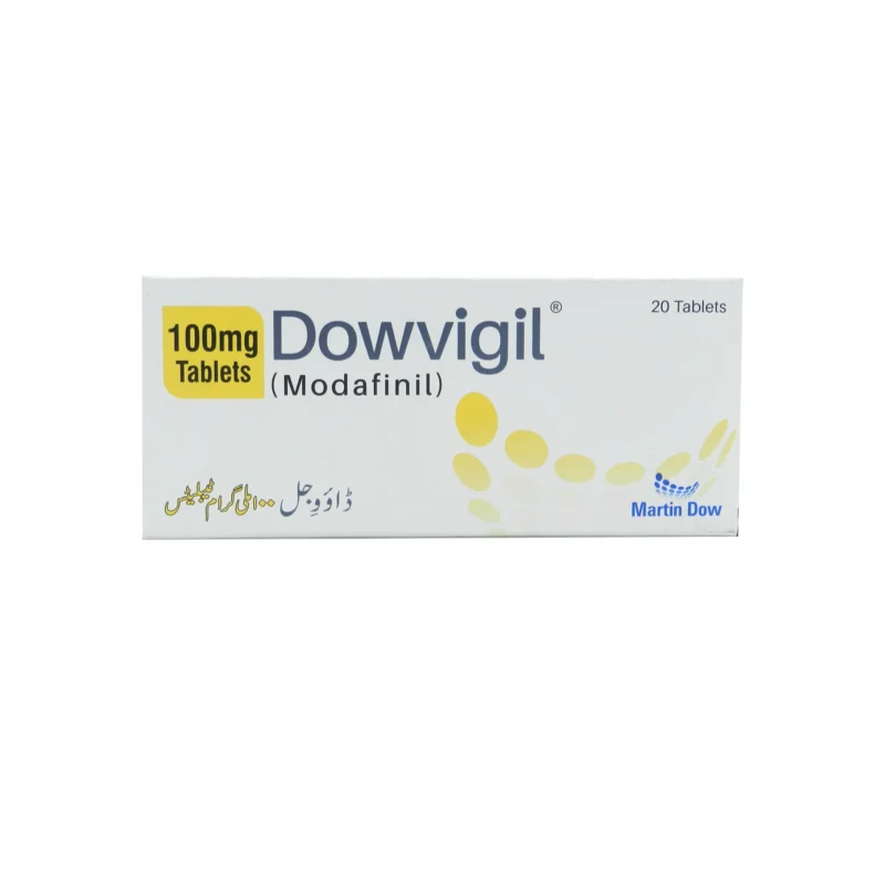 Dowvigil 100mg Tablet (Modafinil) for narcolepsy, obstructive sleep apnea and shift work sleep disorder