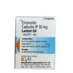 Lastet-50 Capsules (Etoposide 50mg) – Chemotherapy medicine for cancer treatment in Pakistan.