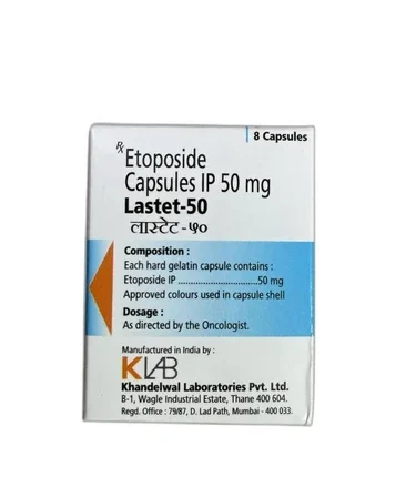 Lastet-50 Capsules (Etoposide 50mg) – Chemotherapy medicine for cancer treatment in Pakistan.