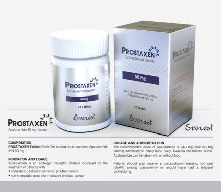 Prostaxen 60mg Tablet (Apalutamide) original imported oncology medicine used for prostate cancer treatment in Pakistan