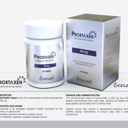 Prostaxen 60mg Tablet (Apalutamide) original imported oncology medicine used for prostate cancer treatment in Pakistan