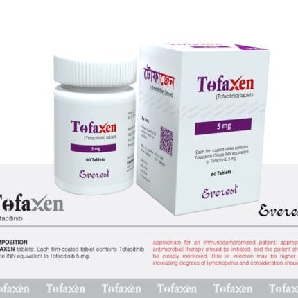 Tofaxen 5mg Tablet Tofacitinib oral immunomodulator for rheumatoid arthritis and autoimmune diseases