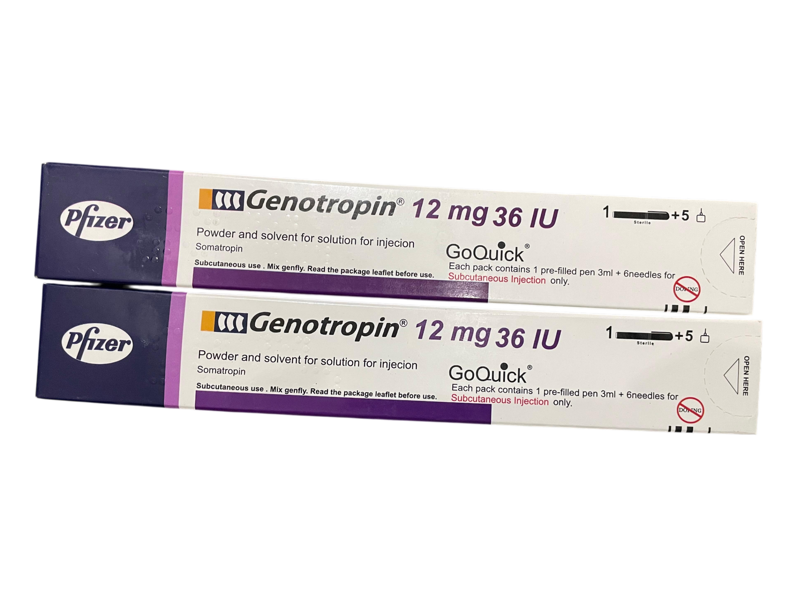 Genotropin 12mg GoQuick Pen 36IU (Somatropin) Genotropin 12mg GoQuick Pen 36IU (Somatropin) by Pfizer. HGH Injection Somatropin Available at MedicineWalyDost.com