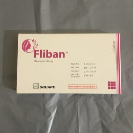Fliban™ (Flibanserin 100 mg) packaging for female sexual desire disorder treatment in Pakistan