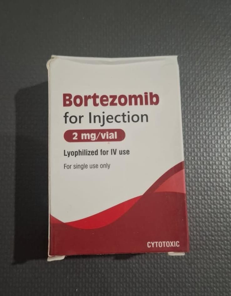 Bortezomib Injection 2mg lyophilized vial for multiple myeloma treatment in Pakistan #Bortezomib #CancerTreatmentPakistan #MultipleMyeloma #OncologyMedicine #OnlinePharmacyPakistan