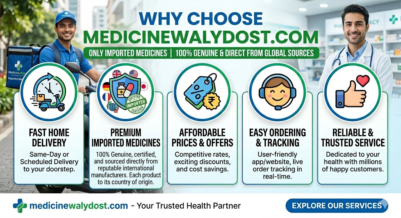 medicinewalydost.com why choose us. #OnlinePharmacy #importedmedicine