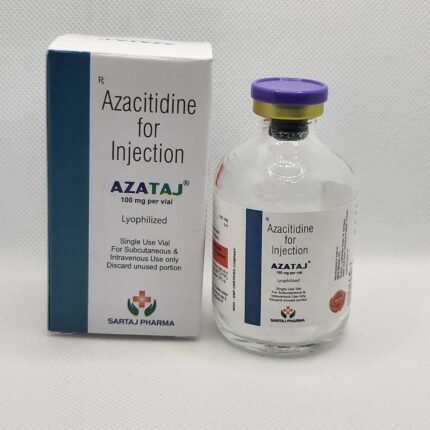 Azataj 100mg Injection (Azacitidine) by Sartaj Pharma for Myelodysplastic Syndromes and Acute Myeloid Leukemia