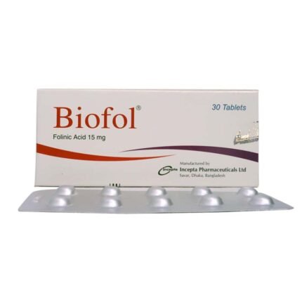 Biofol 15mg Tablet Folinic Acid 30 Tablets by Incepta Pharmaceuticals Ltd
