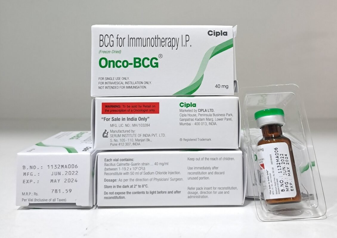 Onco BCG 40mg Injection by Cipla Pharma for bladder cancer immunotherapy