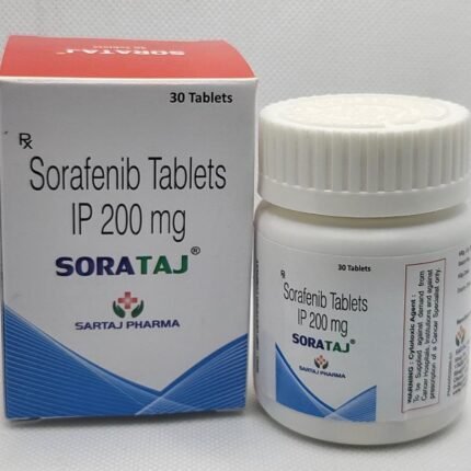 Sorataj 200mg Tablet (Sorafenib) by Sartaj Pharma for Liver, Kidney, and Thyroid Cancer Treatment