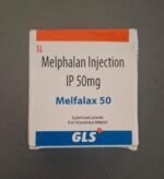 Melfalax 50 Injection containing Melphalan 50mg lyophilized chemotherapy medicine manufactured by GLS Pharma.