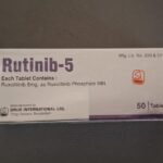 Rutinib 5mg Tablet Ruxolitinib 50 tablets pack by Drug International Ltd used for myelofibrosis and blood disorder treatment Pakistan