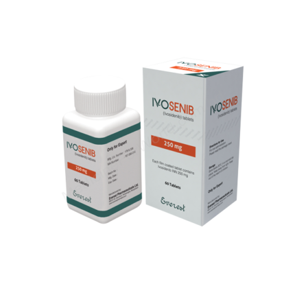 Ivosenib 250mg Tablet containing Ivosidenib targeted cancer therapy manufactured by Everest Pharmaceuticals Bangladesh.