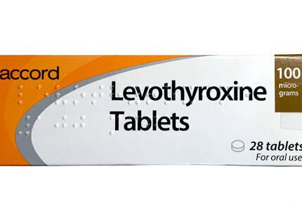 Levothyroxine 100mcg Tablet imported by Accord Healthcare 28 tablets pack for hypothyroidism thyroid hormone replacement therapy Pakistan