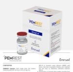 Pemrest 100mg Injection containing Pembrolizumab immunotherapy medicine manufactured by Everest Pharmaceuticals Bangladesh.