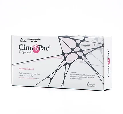 Cinnopar 250mcg/ml Injection (Teriparatide) by CinnaGen Pre-filled Pen with 15 Needles | MedicineWalyDost