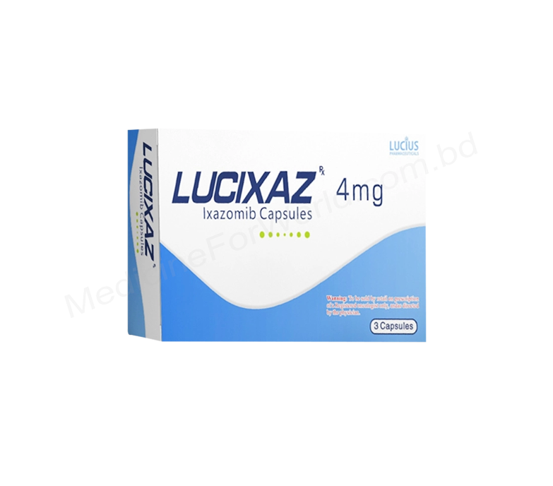 LciXaz 4mg Capsule (Lxazomib) LuciXaz 4mg Capsule (Ixazomib) by Lucius Pharmaceuticals – 3 Capsules for Multiple Myeloma Treatment