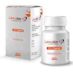 Lenvakin 10mg Capsule (Lenvatinib) by Ziska Pharma, pack of 30 capsules for targeted cancer treatment.