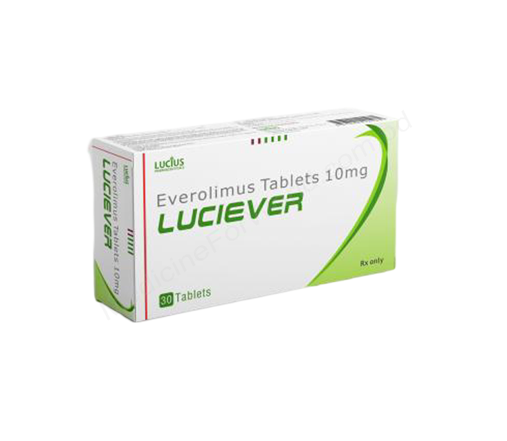 LuciEver 10mg Tablet (Everolimus) LuciEver 10mg Tablet, LuciEver 10mg Tablet (Everolimus), Everolimus 10mg Tablet, Lucius Pharmaceuticals Everolimus, Everolimus Targeted Cancer Therapy