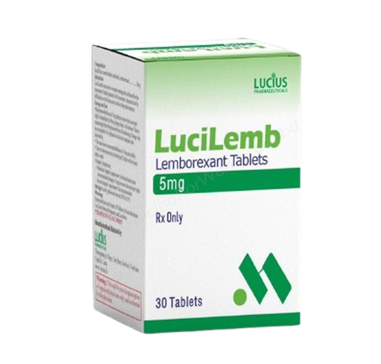 LuciLemb 5mg tablet (Lemborexant) LuciLemb 5mg Tablet (Lemborexant) 30 Tablets by Lucius Pharmaceuticals