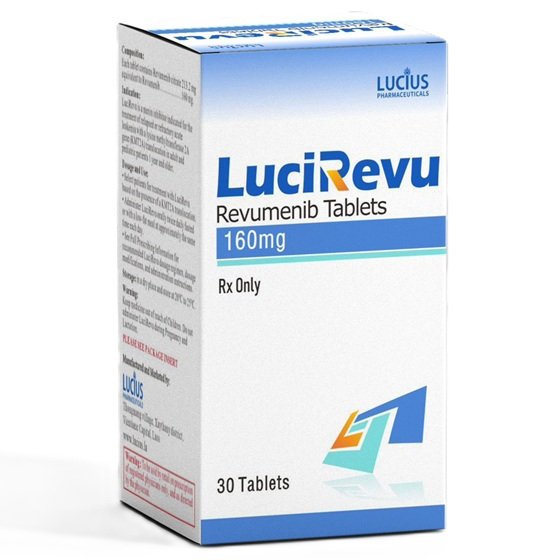 LuciRevu 160mg Tablet (Revumenib) LuciRevu 160mg Tablet (Revumenib) by Lucius Pharmaceuticals – 30 Tablets for Targeted Acute Leukemia Treatment
