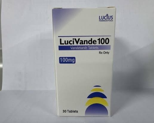 LuciVande 100mg tablet (Vandetanib) LuciVande 100mg Tablet (Vandetanib) by Lucius Pharmaceuticals – 30 Tablets
