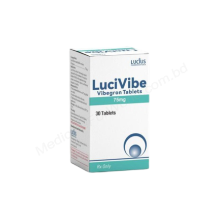 LuciVibe 75mg Tablet (Vibegron) by Lucius Pharmaceuticals – 30 Tablets for Overactive Bladder Treatment