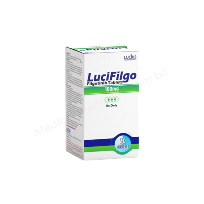 Lucifilgo 100 mg tablet (Figotinib) LuciFilgo 100mg Tablet (Filgotinib) 30 Tablets by Lucius Pharmaceuticals