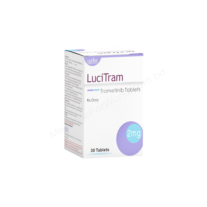 Lucitram 2 mg tablet (Trametinib) LuciTram 2mg Tablet (Trametinib) by Lucius Pharmaceuticals – 30 Tablets for BRAF Mutation-Positive Cancer Treatment