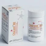 Osicent 80mg Tablet (Osimertinib) by Incepta Pharmaceuticals Ltd. – Pack of 30 Tablets for EGFR-positive non-small cell lung cancer treatment.