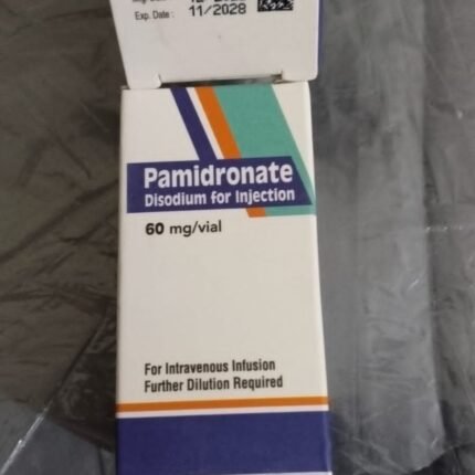 Pamidronate Disodium 60mg Injection for the treatment of hypercalcemia of malignancy and cancer-related bone disease.
