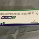 Duvoid 25mg Tablet (Bethanechol Chloride) – 25mg Tablets for urinary retention management.