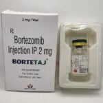 Bortezomib 2mg Injection (Bortetaj) by Sartaj Pharma for multiple myeloma and mantle cell lymphoma treatment.