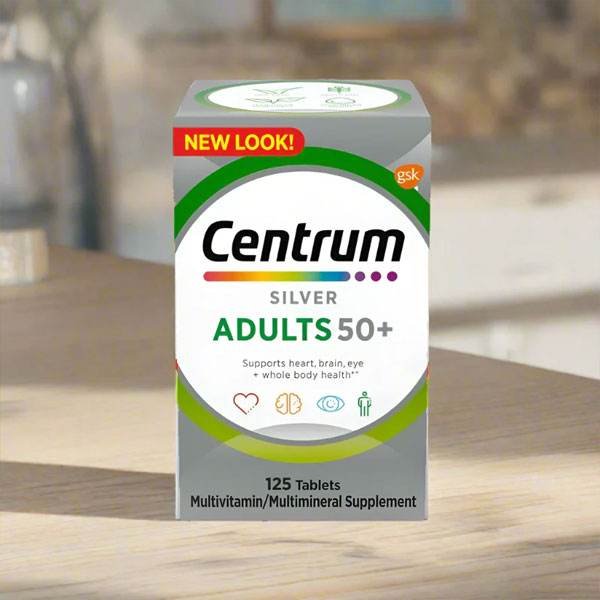 Centrum Silver Adults 50+ Tablet- Imported Centrum Silver Adults 50+ 125 Tablets Imported Multivitamin