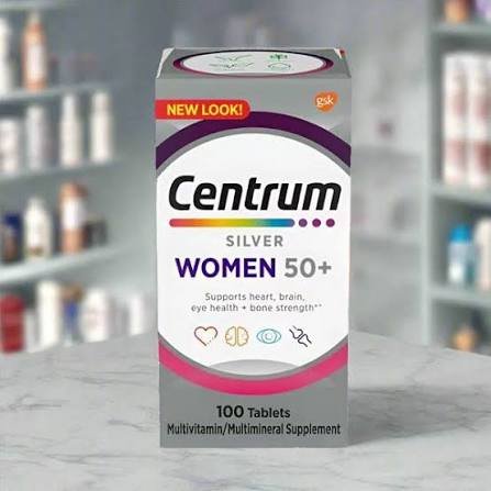 Centrum Silver Women 50+ Tablet- Imported Centrum Silver Women 50+ Tablet imported multivitamin 100 tablets