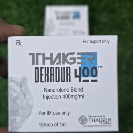 Dexadur 400 Injection (Nandrolone Blend 400mg) by Thaiger Pharma – Pack of 10 × 1ml Ampoules.