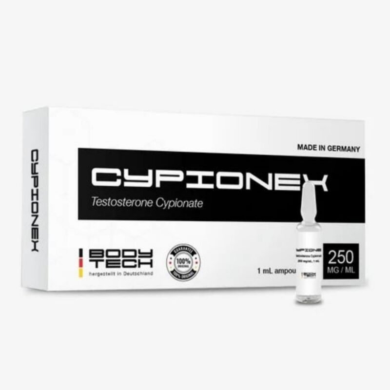 Testosterone Cypionate 250mg Injection (Cypionex) by Body Tech Germany – 1ml Ampoule × 10.